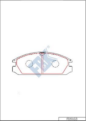 FBK FD5033 - Kit de plaquettes de frein, frein à disque cwaw.fr