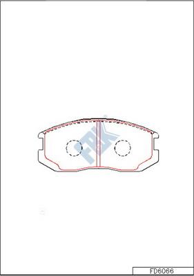 FBK FD6066 - Kit de plaquettes de frein, frein à disque cwaw.fr