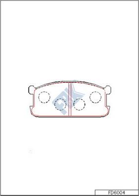 FBK FD6004 - Kit de plaquettes de frein, frein à disque cwaw.fr