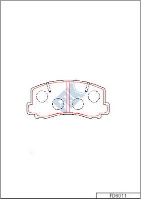 FBK FD6011 - Kit de plaquettes de frein, frein à disque cwaw.fr