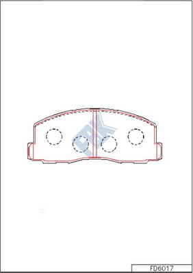 FBK FD6017 - Kit de plaquettes de frein, frein à disque cwaw.fr