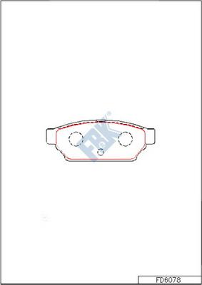 FBK FD6078 - Kit de plaquettes de frein, frein à disque cwaw.fr