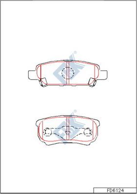 FBK FD6124 - Kit de plaquettes de frein, frein à disque cwaw.fr