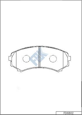 FBK FD6802 - Kit de plaquettes de frein, frein à disque cwaw.fr