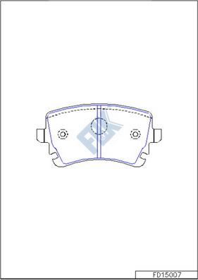 FBK FD15007 - Kit de plaquettes de frein, frein à disque cwaw.fr