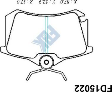 FBK FD15022 - Kit de plaquettes de frein, frein à disque cwaw.fr