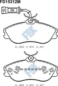 Lemförder 20644 03 - Kit de plaquettes de frein, frein à disque cwaw.fr