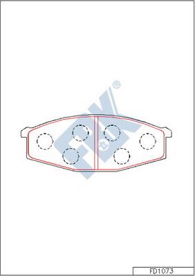 FBK FD1073 - Kit de plaquettes de frein, frein à disque cwaw.fr