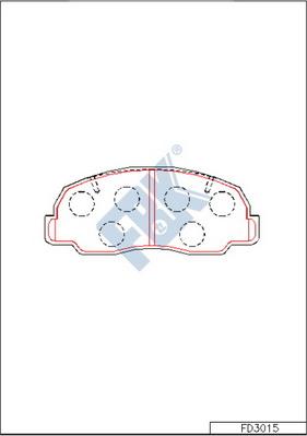 FBK FD3015 - Kit de plaquettes de frein, frein à disque cwaw.fr