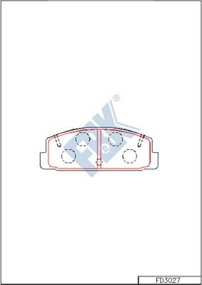 FBK FD3027 - Kit de plaquettes de frein, frein à disque cwaw.fr