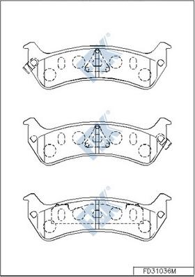 BENDIX MKD625 - Kit de plaquettes de frein, frein à disque cwaw.fr