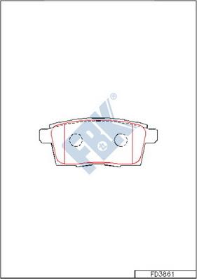 FBK FD3861 - Kit de plaquettes de frein, frein à disque cwaw.fr