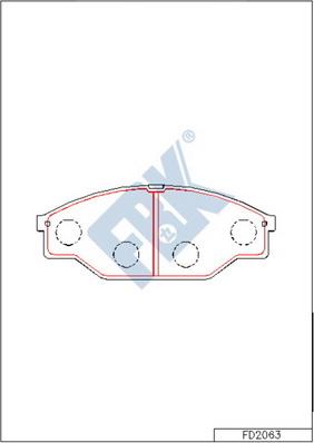 FBK FD2063 - Kit de plaquettes de frein, frein à disque cwaw.fr