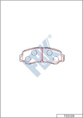 FBK FD2028 - Kit de plaquettes de frein, frein à disque cwaw.fr