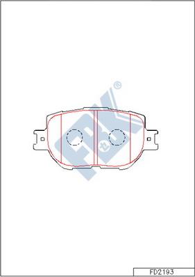 FBK FD2193 - Kit de plaquettes de frein, frein à disque cwaw.fr