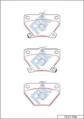 FBK FD2176M - Kit de plaquettes de frein, frein à disque cwaw.fr