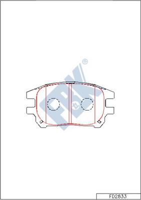 FBK FD2833 - Kit de plaquettes de frein, frein à disque cwaw.fr