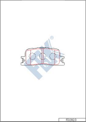 FBK FD2823 - Kit de plaquettes de frein, frein à disque cwaw.fr