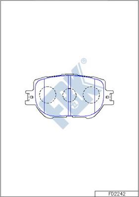 FBK FD2242 - Kit de plaquettes de frein, frein à disque cwaw.fr