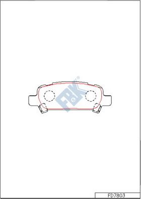 FBK FD7803 - Kit de plaquettes de frein, frein à disque cwaw.fr