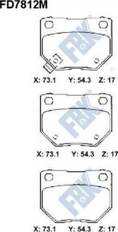 FBK FD7812M - Kit de plaquettes de frein, frein à disque cwaw.fr