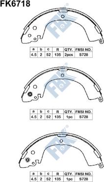 FBK FK6718 - Jeu de mâchoires de frein cwaw.fr