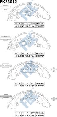 FBK FK23012 - Jeu de mâchoires de frein cwaw.fr