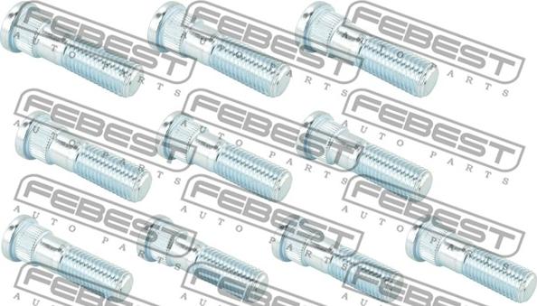 Febest 0484-001-PCS10 - Boulon de roue cwaw.fr