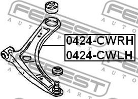 Febest 0424-CWLH - Bras de liaison, suspension de roue cwaw.fr