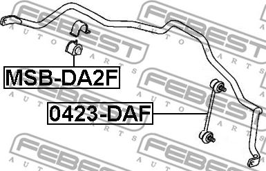 Febest 0423-DAF - Entretoise / tige, stabilisateur cwaw.fr