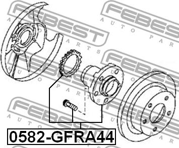 Febest 0582-GFRA44 - Moyeu de roue cwaw.fr