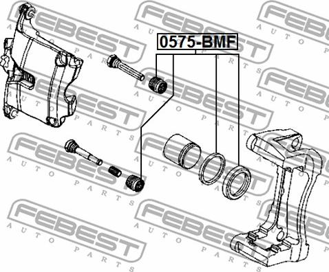 Febest 0575-BMF - Kit de réparation, étrier de frein cwaw.fr