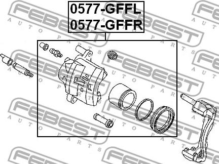 Febest 0577-GFFR - Étrier de frein cwaw.fr