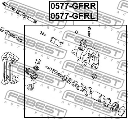 Febest 0577-GFRR - Étrier de frein cwaw.fr