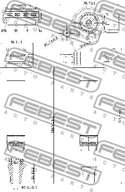 Febest 01640-008 - Bobine d'allumage cwaw.fr