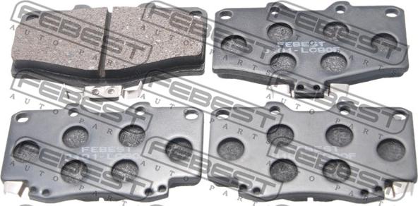 Febest 0101-LC90F - Kit de plaquettes de frein, frein à disque cwaw.fr