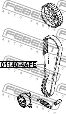 Febest 01140-4AFE - Courroie de distribution cwaw.fr