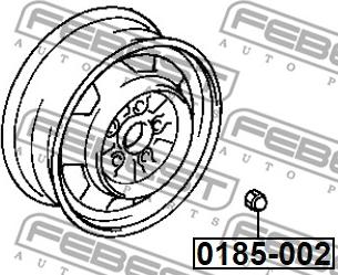 Febest 0185-002 - Écrou de roue cwaw.fr