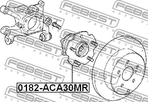 Febest 0182-ACA30MR - Moyeu de roue cwaw.fr