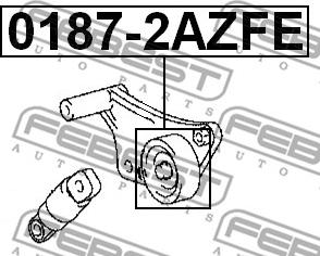 Febest 0187-2AZFE - Poulie renvoi / transmission, courroie trapézoïdale à nervures cwaw.fr