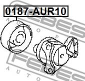 Febest 0187-AUR10 - Poulie renvoi / transmission, courroie trapézoïdale à nervures cwaw.fr