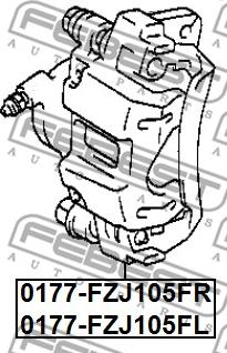 Febest 0177-FZJ105FR - Étrier de frein cwaw.fr