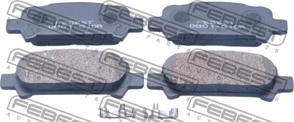 Febest 0801-G10R - Kit de plaquettes de frein, frein à disque cwaw.fr