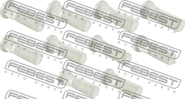 Febest 0384-001-PCS10 - Boulon de roue cwaw.fr