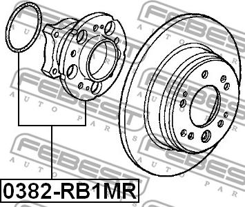 Febest 0382-RB1MR - Moyeu de roue cwaw.fr