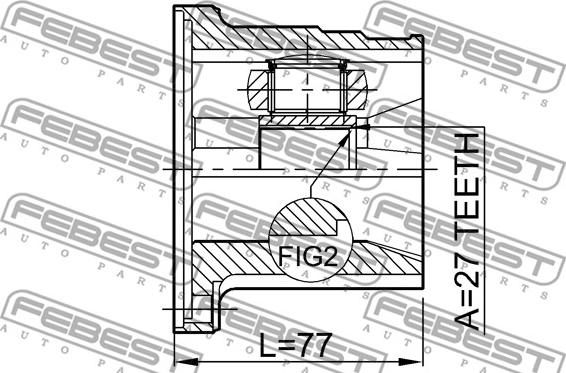 Febest 0211-FX35LH - Jeu de joints, arbre de transmission cwaw.fr