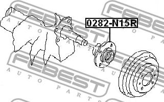 Febest 0282-N15R - Moyeu de roue cwaw.fr