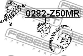 Febest 0282-Z50MR - Moyeu de roue cwaw.fr