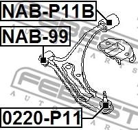 Febest NAB-P11B - Suspension, bras de liaison cwaw.fr