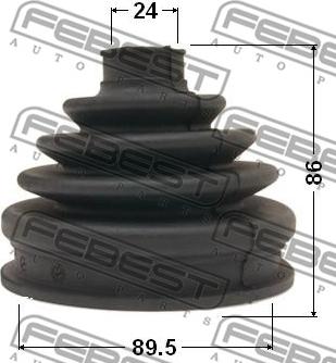 Febest 1917-E53 - Joint-soufflet, arbre de commande cwaw.fr